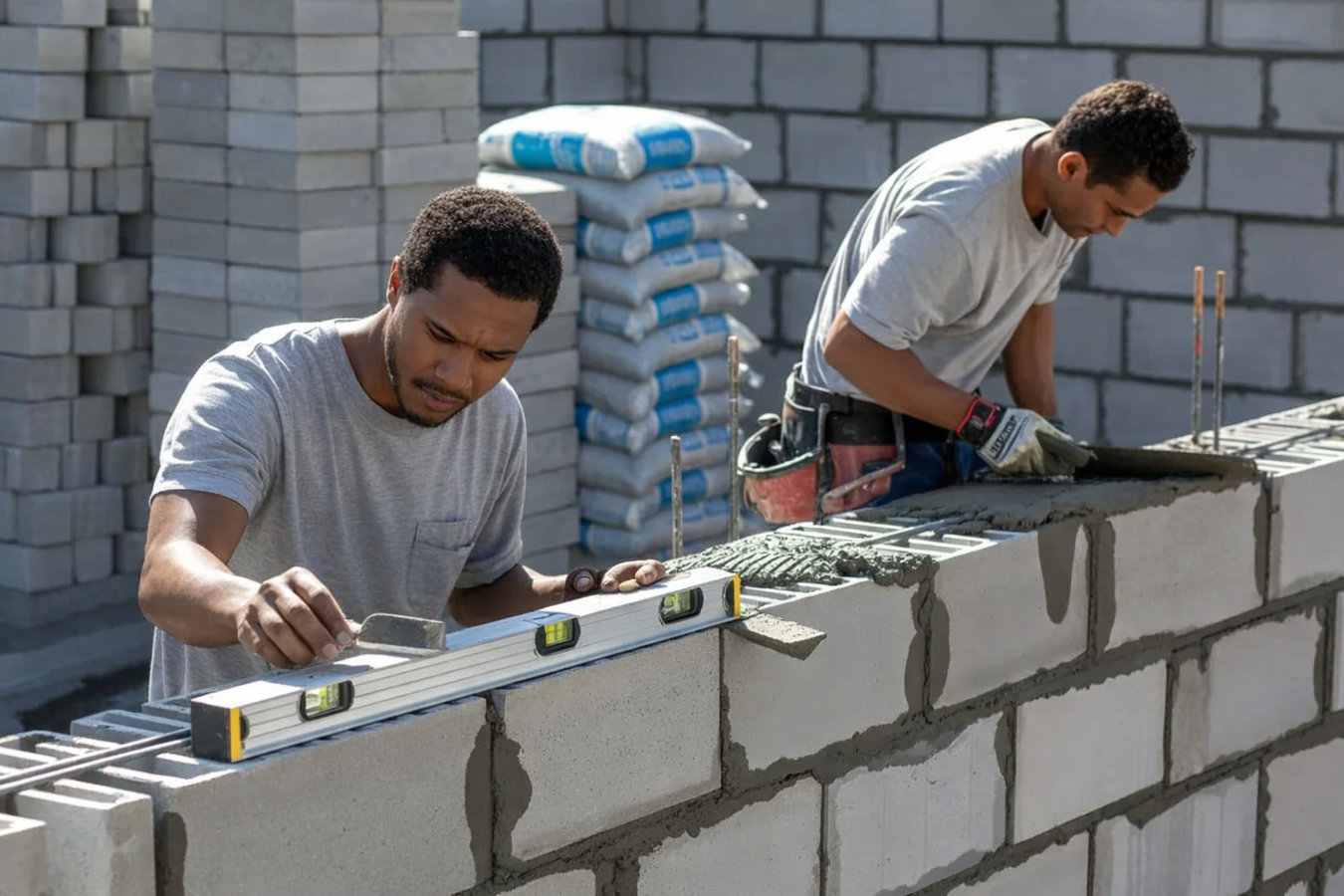 Foundation Block Wall Installation in Santa Maria, CA